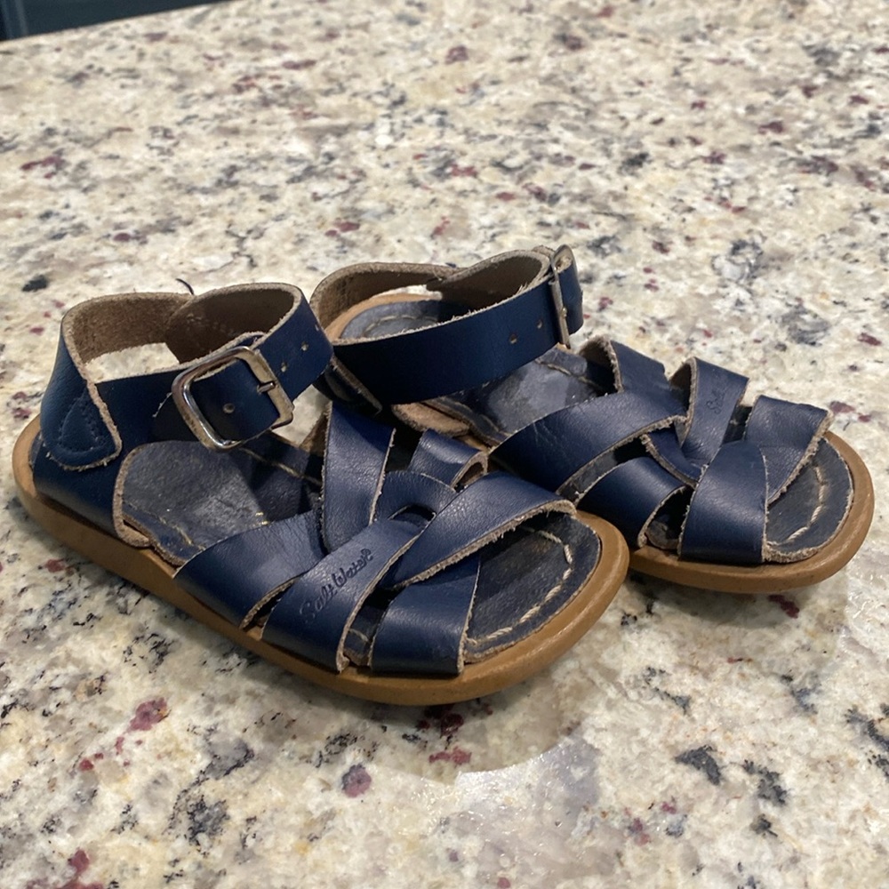 Baby Navy Salt Water Sandals - Picture 1 of 4
